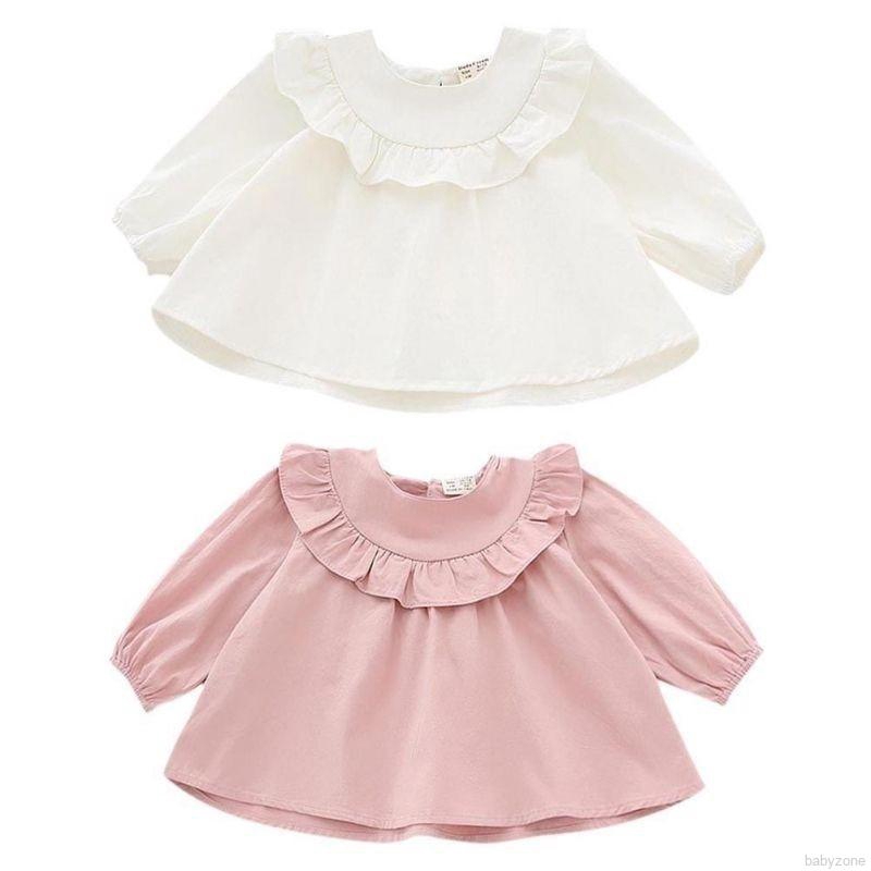 Áo Kiểu Tay Dài Đáng Yêu Cho Bé Gái