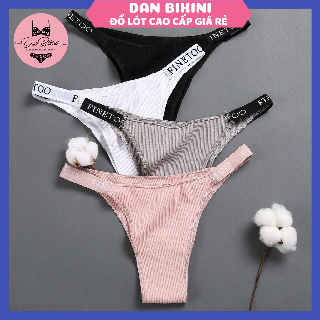 Quần Lót Nữ ❤️FREESHIP❤️ Quần Lót Cotton Gân Tăm Cao Cấp sexy quyến rũ mã D001