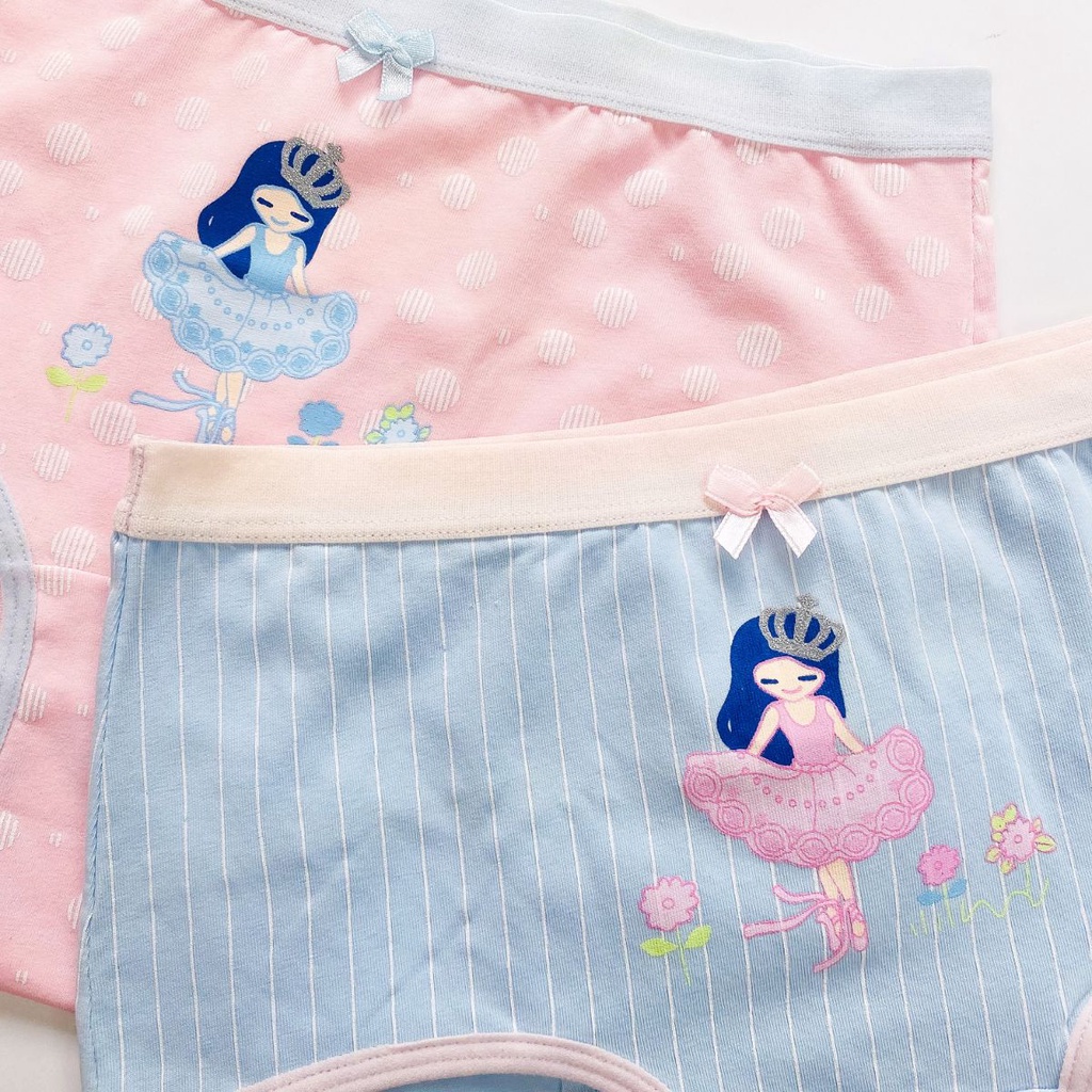 Set 2 Quần Lót Bé Gái Size Lớn 30-45 Kg Co&amp;Com CV70060 Cotton Cao Cấp Nhiều Mẫu Dễ Thương Mềm Mại