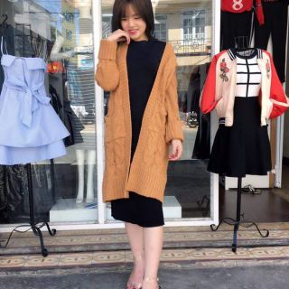 SALES - Áo len bigsize Cardigan dáng dài