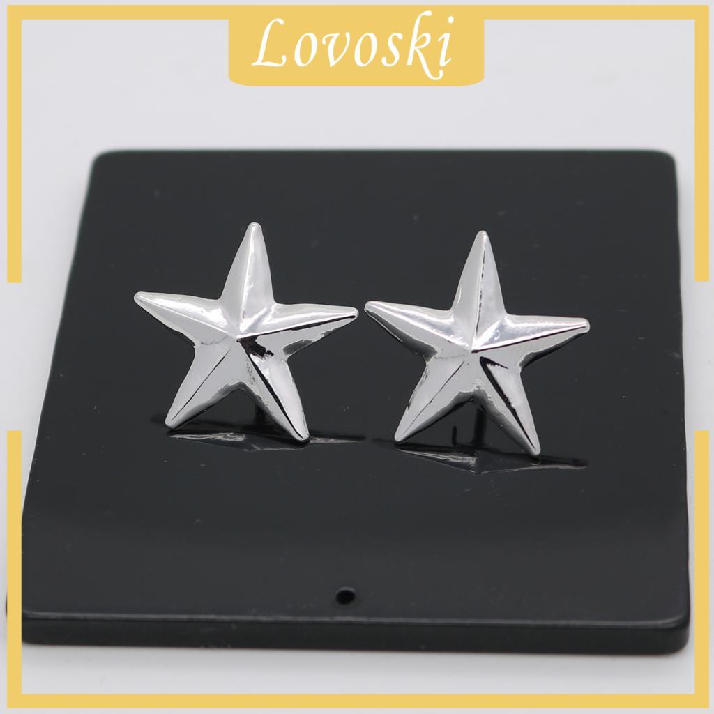 [Lovoski] Trâm Cài Áo Hình Ngôi Sao Màu Vàng / Bạc Cổ Điển Cho Nam