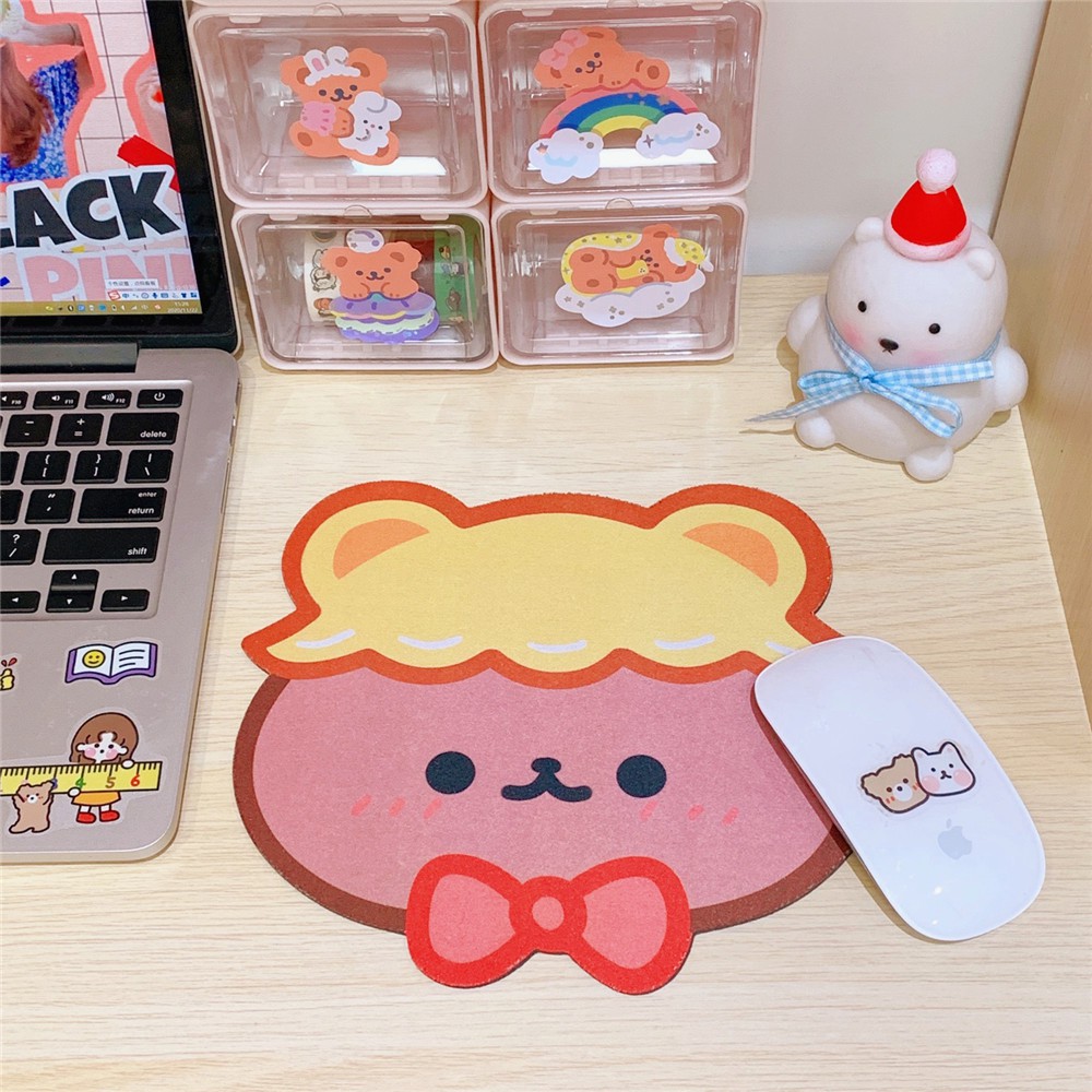 &lt;Video Review&gt;Miếng Lót Pad Chuột Silicon Chống Trượt / Thấm Thảm Lưới Hình Họa Tiết Gấu Thỏ Cute Teeci579