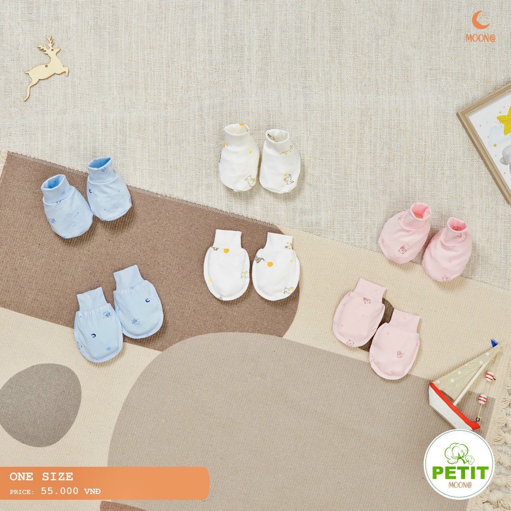 [SALE - MẪU MỚI MOON@] Bộ cài chéo dài sơ sinh 0-3M, 3-6M BST hình in hình gấu, voi