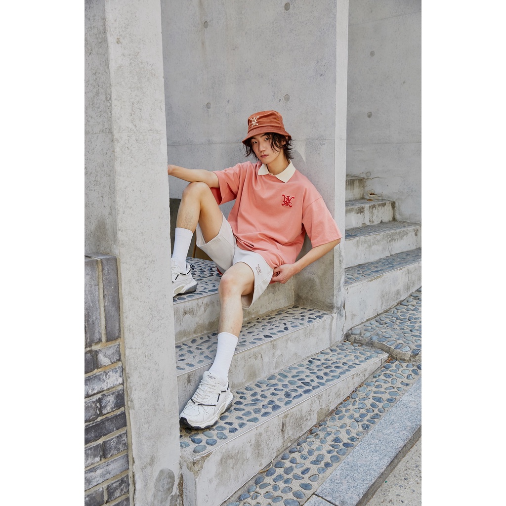 DVRK Áo thun ngắn tay cổ tròn Embroidered logo DVRK21SS