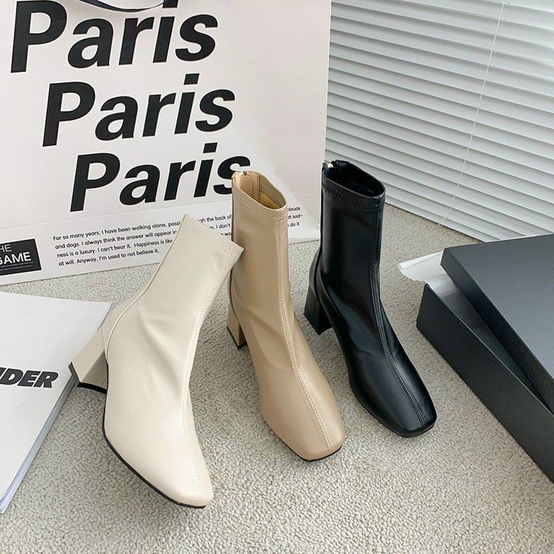 Bốt Nữ 5 Phân Đẹp Boots Ulzzang Thời Trang Chất Da Hàng Tuyển Fom Chuẩn Việt Size 35 - 39 Có Hộp Đóng Gói Cẩn Thận