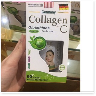 Collagen C bổ sung vitamin a c đẹp da, chống lão hóa, mờ thâm, tăng độ ẩm cho da trắng da Hộp 60 viên lọ