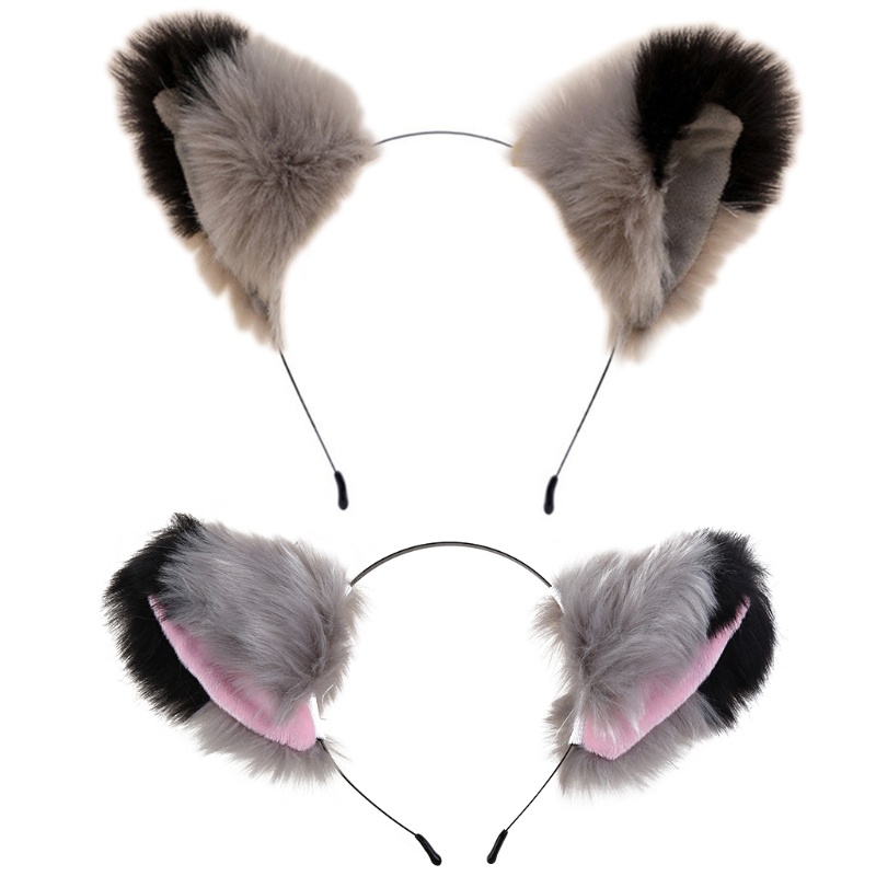 Băng Đô Tai Mèo Giả Lông Màu Sắc Gradient