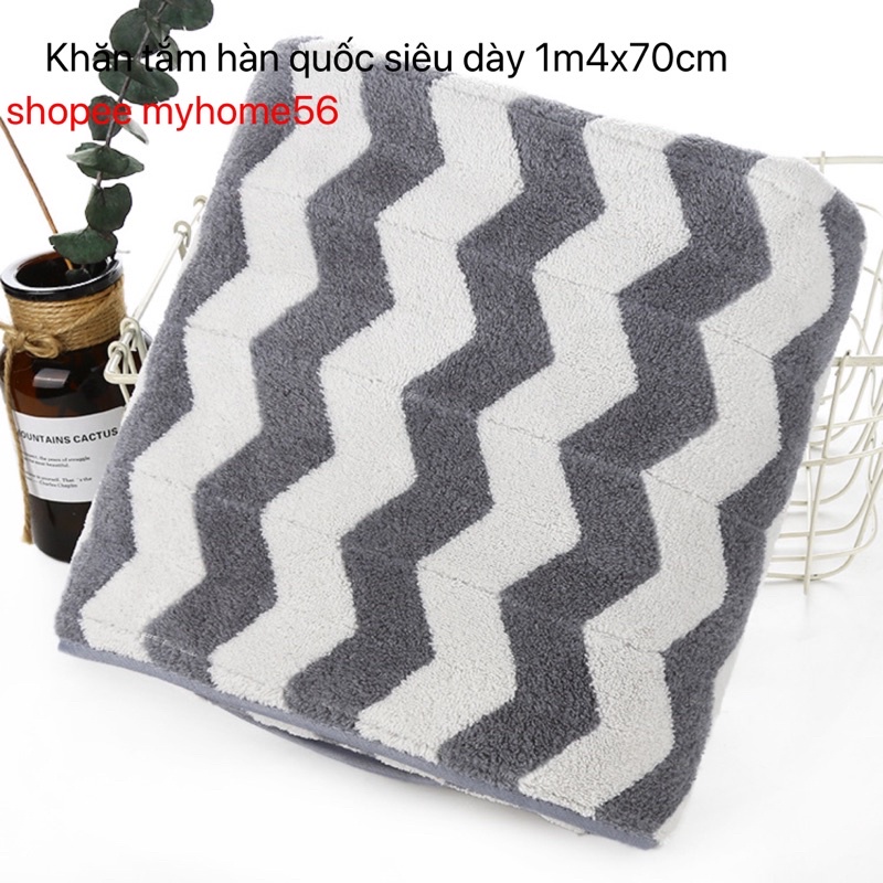 Khăn tắm đi biển bằng bông cao cấp xuất hàn quốc 1m4x70cm