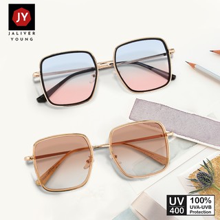 Mắt kính mát nam nữ ngũ giác gọng kính kim loại kép UV400 Jaliver Young SM – 6112