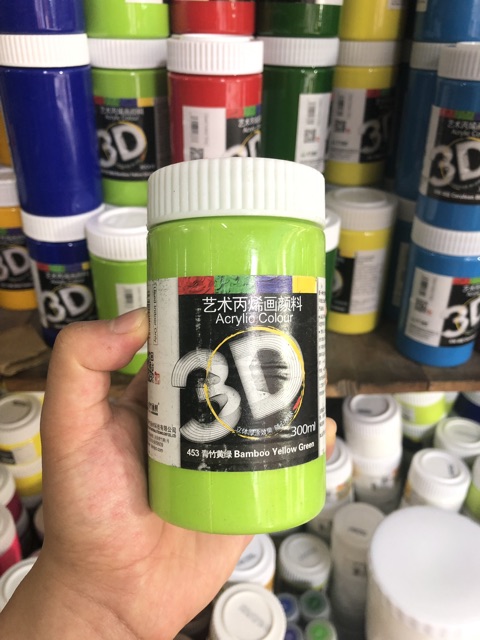 [combo] Màu vẽ acrylic 3D 300ml - 39 mã màu