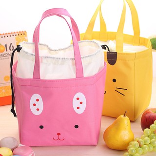 Túi đựng hộp cơm trưa in hình động vật dễ thương