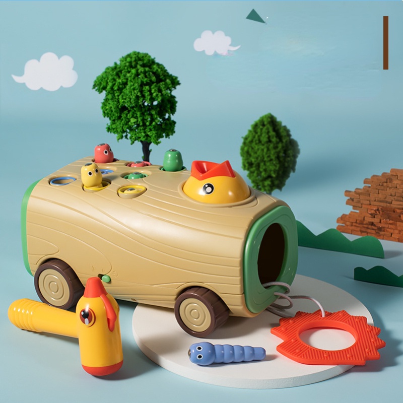 Lithium067 Đồ Chơi Chim Gõ Kiến Ăn Côn Trùng Cho Bé Trai Bé Gái,Trò Chơi Giáo Dục Sớm Giúp Bé Phát Triển Trí Thông Minh 0-3 Tuổi - Món quà sinh nhật