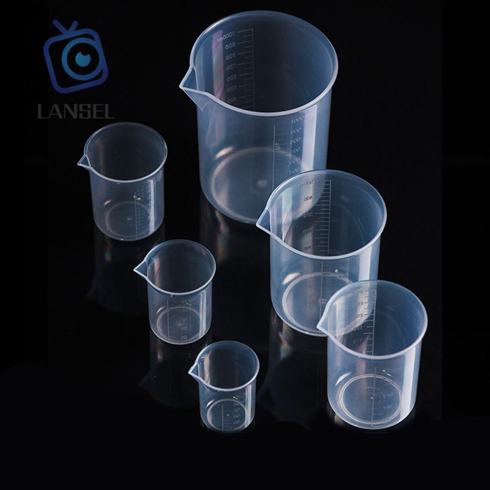 Cốc đo lường bằng nhựa trong suốt dùng cho nhà bếp / phòng thí nghiệm