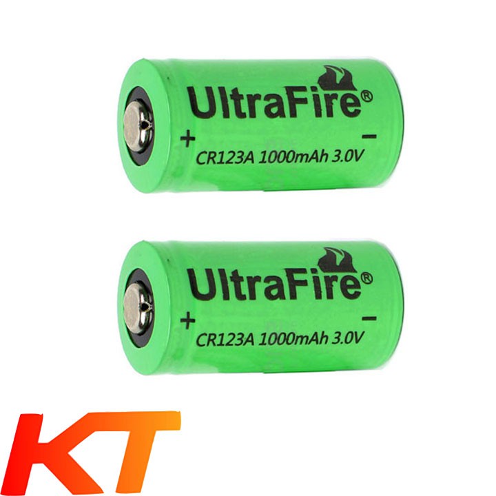 Máy Sạc Pin CR123A SINCE KÈM 2 PIN SẠC CR123A UltraFire 3V 1000MAH  ( Pin cho máy ảnh film, máy đo khoảng cách).