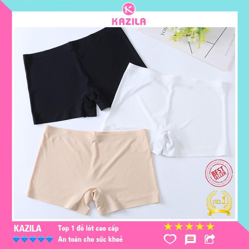Quần lót nữ mặc trong váy kín đáo freesize, quần lót nữ thun lạnh không viền may Kazila QLV1