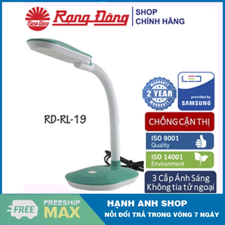 Đèn bàn Đèn học sinh bảo vệ thị lực Rạng Đông -RL19 LED