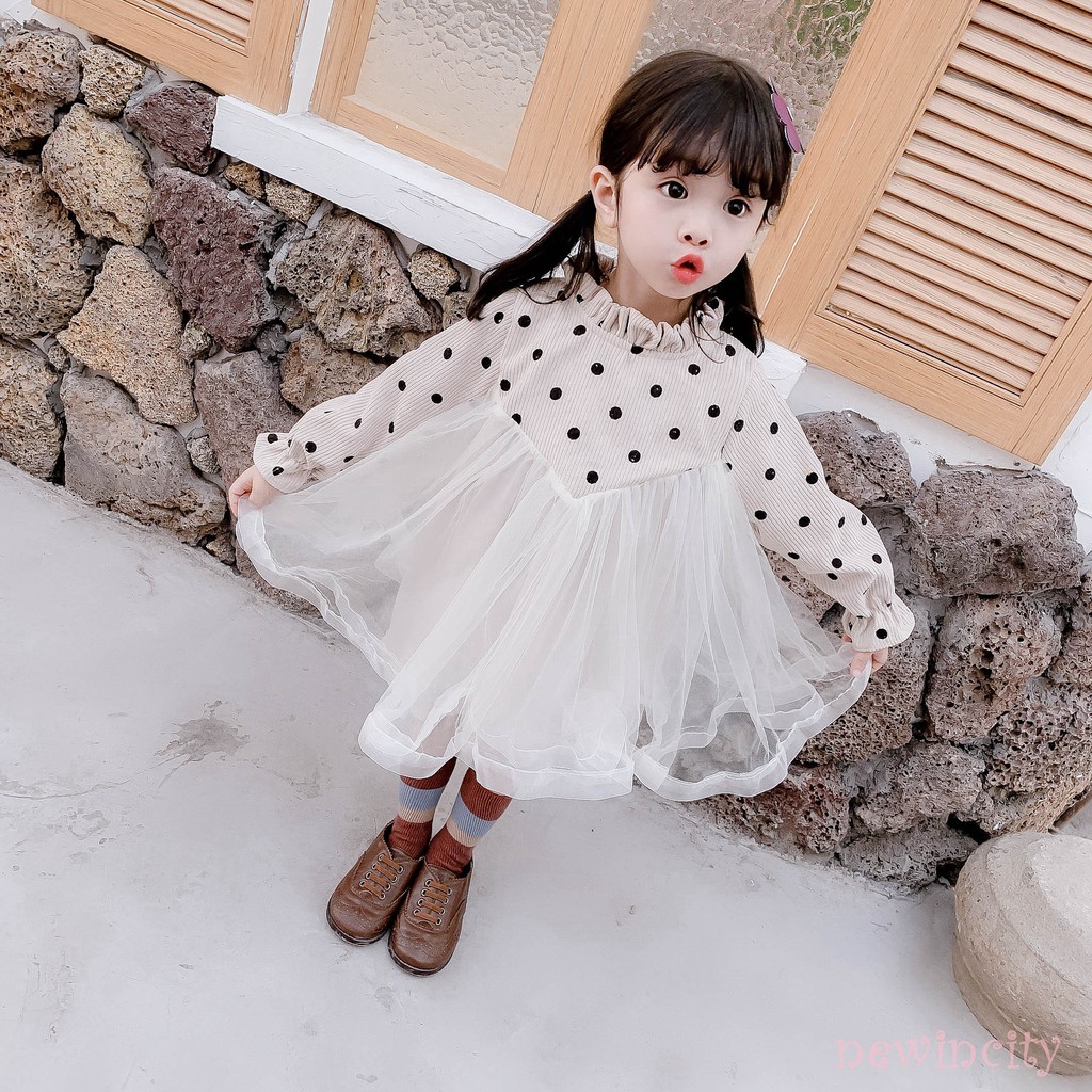 ✿ Korean Girls Dress Autumn Kids Long Sleeve Dress