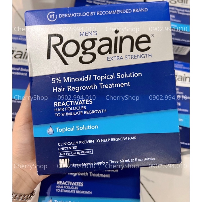 Mọc tóc cho nam Men's Rogaine 5% Minoxidil Solution (dạng dung dịch)