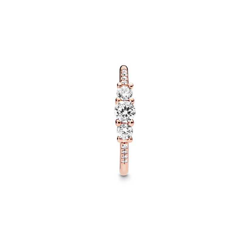 Hộp Nhẫn Zircon Màu Vàng Hồng Rực Rỡ