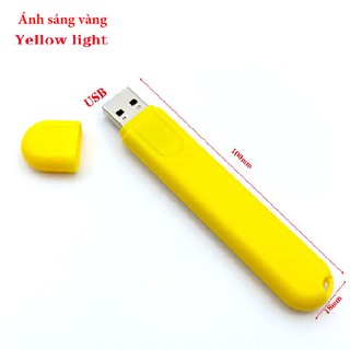 Đèn USB 8 LED ánh sáng vàng