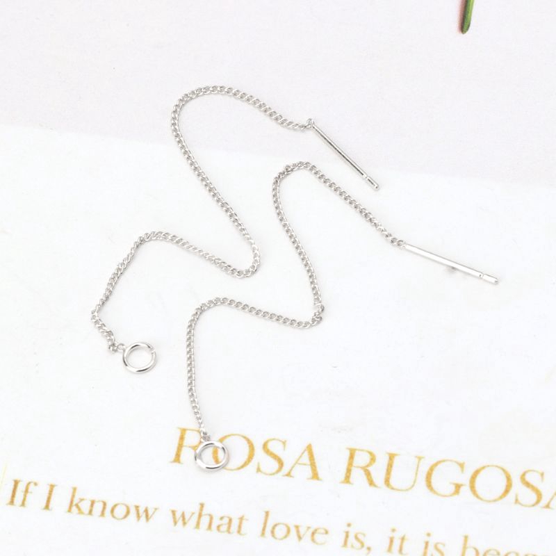 ✿INF✿DIY Ear Wire Thread With Jump Ring 3.5&quot; Dangle Earring Connectors Jewelry Making