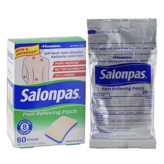 (Hàng Mỹ) Miếng dán salonpas 1 hộp gồm 60 miếng