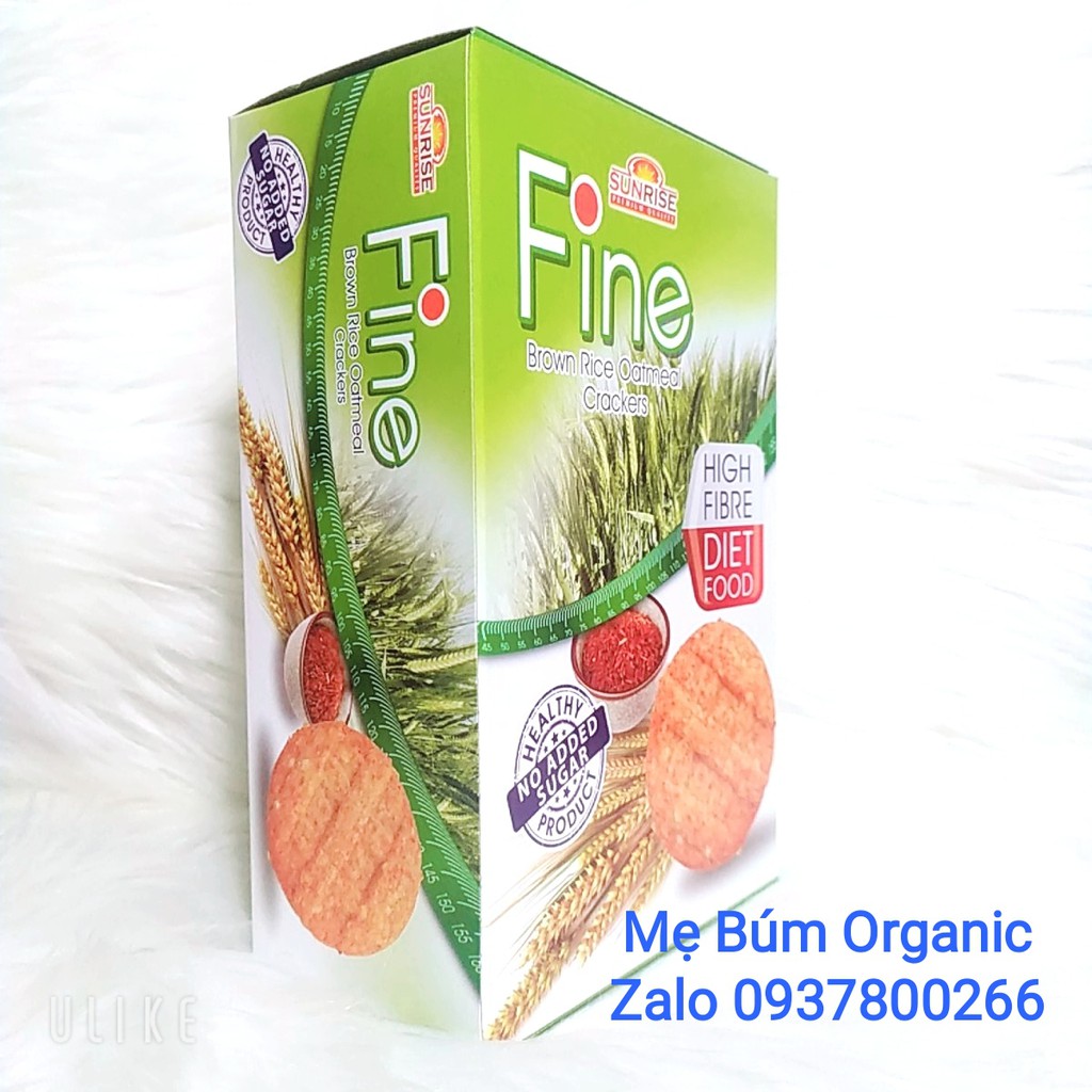[ HCM Giao Hỏa Tốc] Bánh Yến Mạch - Gạo Lứt Ăn Kiêng FINE ( Hộp 178g) rất tốt cho người tiểu đường, ăn kiêng, giảm cân.
