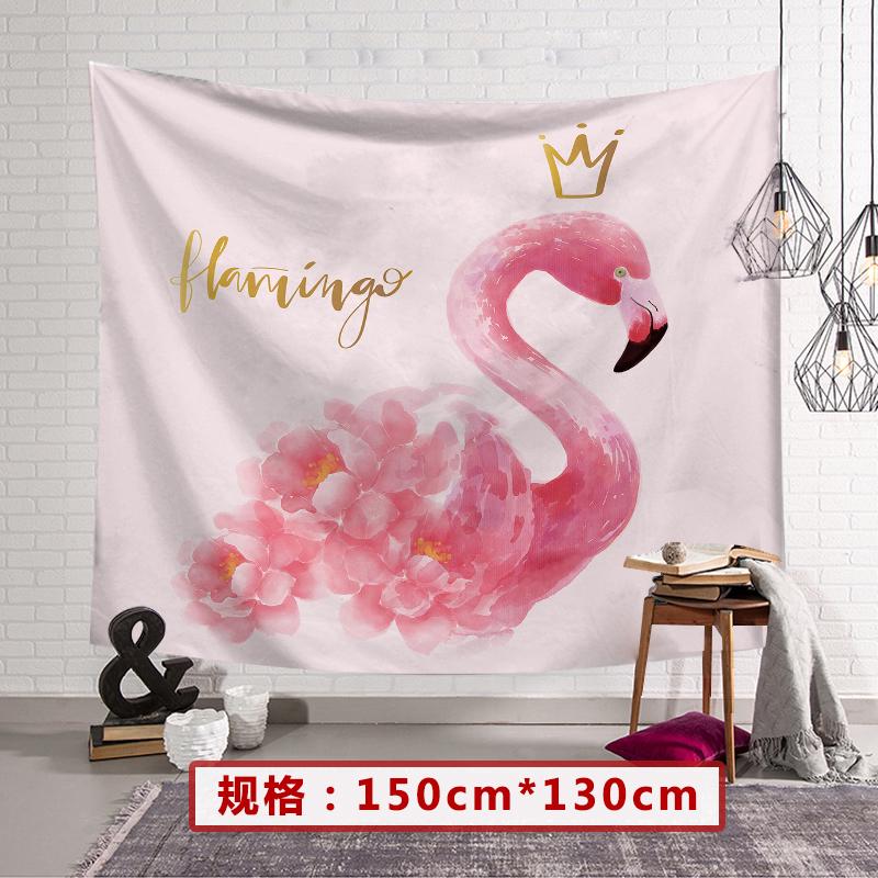 Thảm treo tường hình hồng hạc trang trí nhà cửa