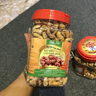 500G Hạt điều rang muối Bình Phước Đức Tài loại tách đôi 3 cao cấp