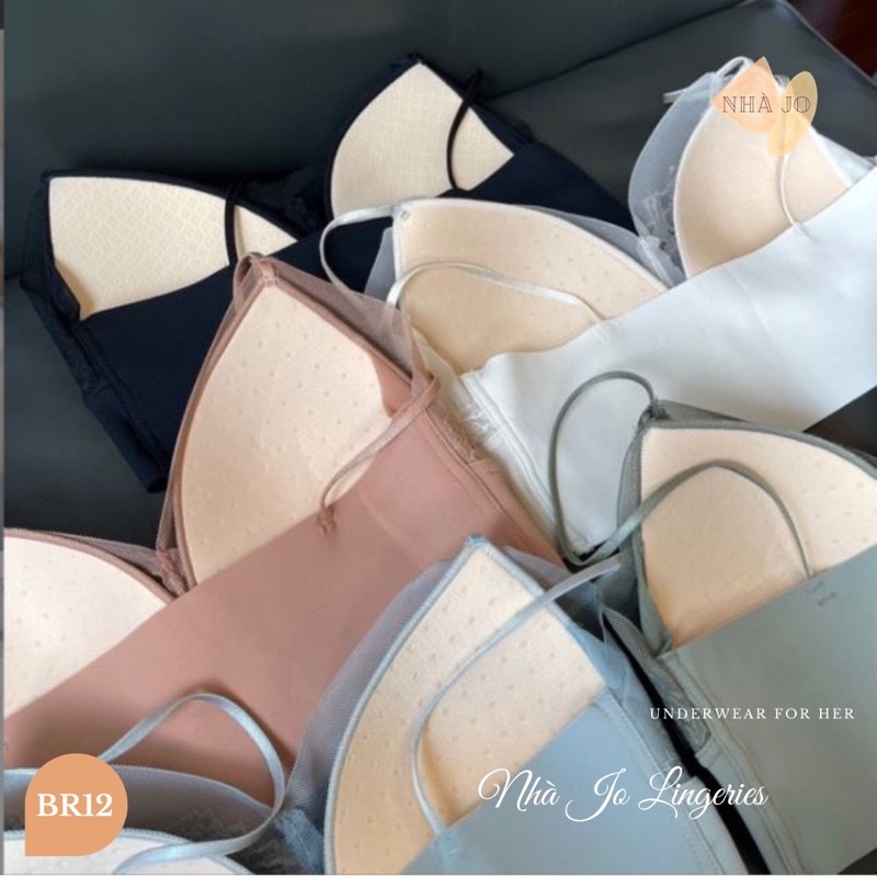 Áo bralette butterfly ren mỏng freesize không gọng bản lưng co giãn BR12 Nhà Jo