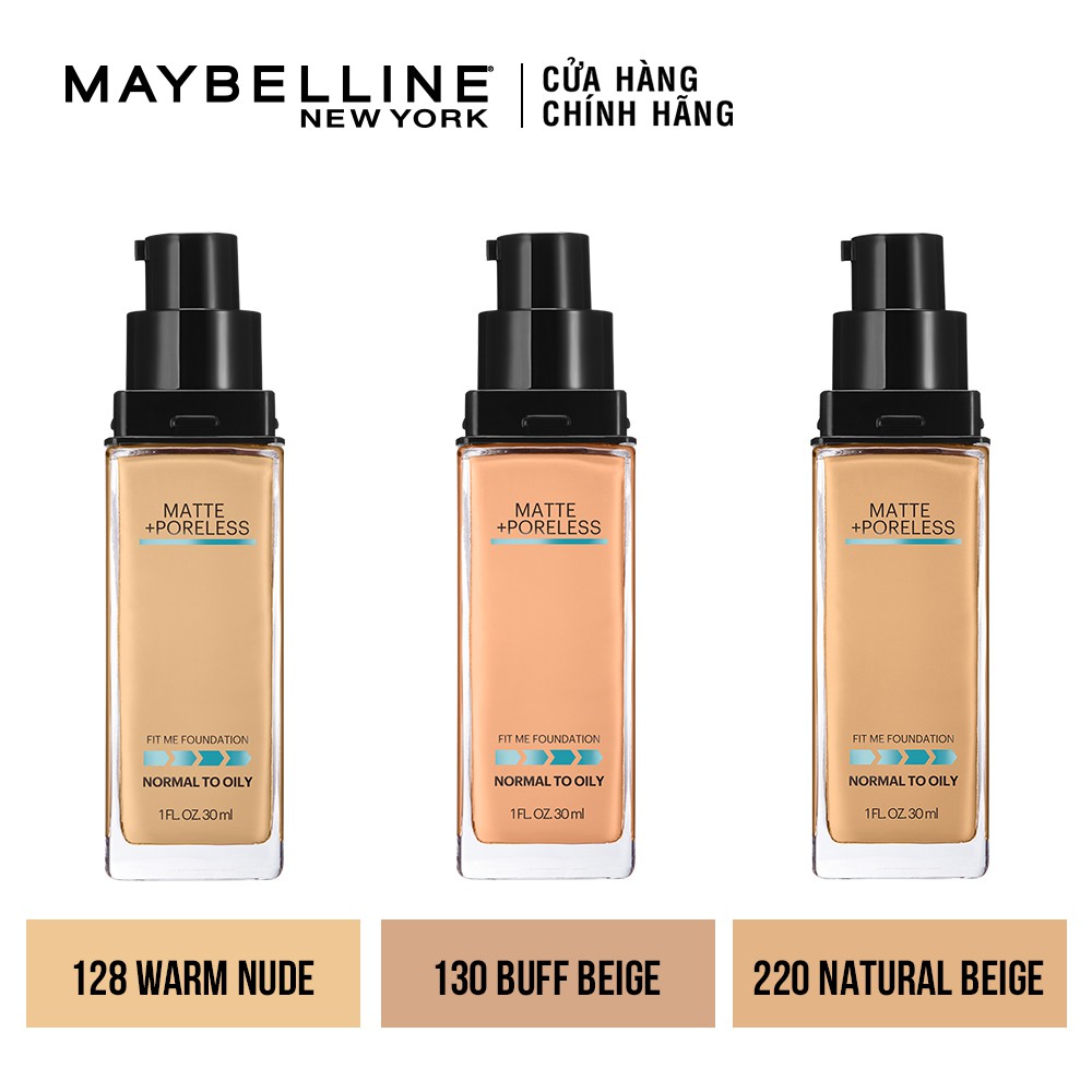 Kem nền mịn nhẹ, kiềm dầu Maybelline New York Fit Me 30ml