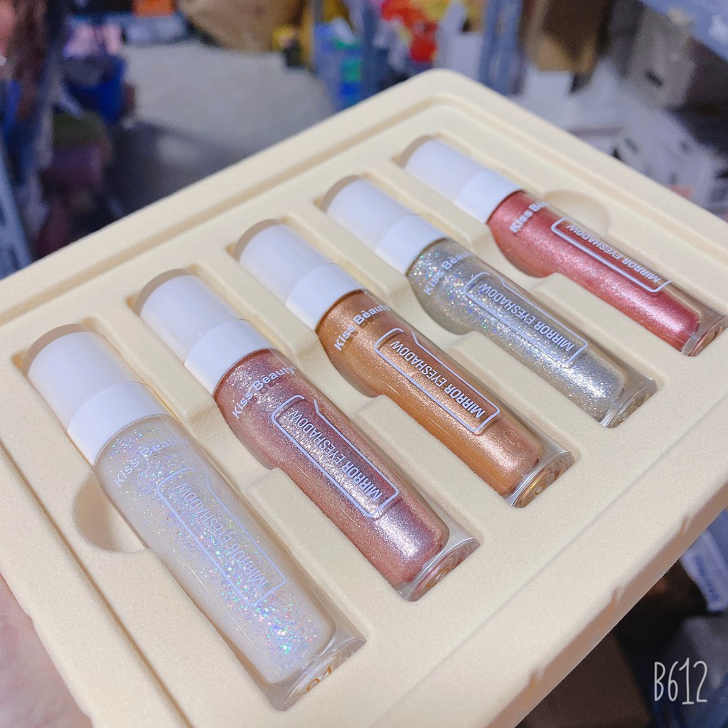 Set 5 cây nhũ mắt kim tuyến kissbeauty E220 | BigBuy360 - bigbuy360.vn