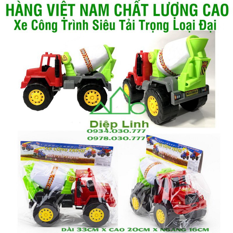 Tuyển tập xe đồ chơi mô hình công trình xây dựng cho bé, chất liệu nhựa an toàn, sắc sảo bền và đẹp