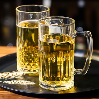 Ly Thủy Tinh Uống Bia Dung Tích Lớn 1000ml Có Tay Cầm Tiện Dụng Kính