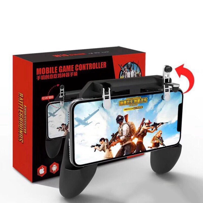 Tay Cầm Chơi Game W10- W12 Hỗ Trợ Game Pubg, Free Fire, Ros