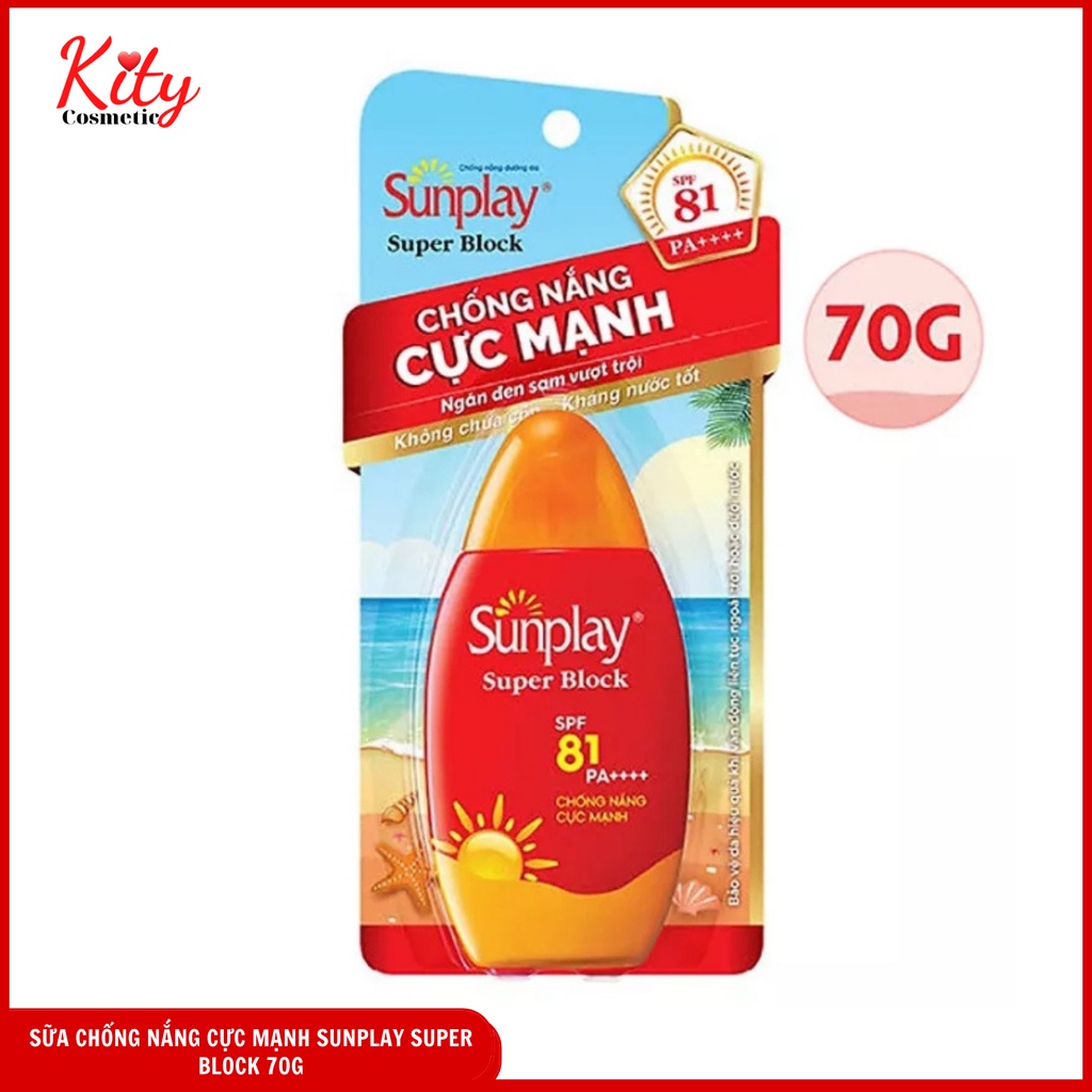 Sữa chống nắng cực mạnh Sunplay Super Block SPF 81, PA++++ 70g