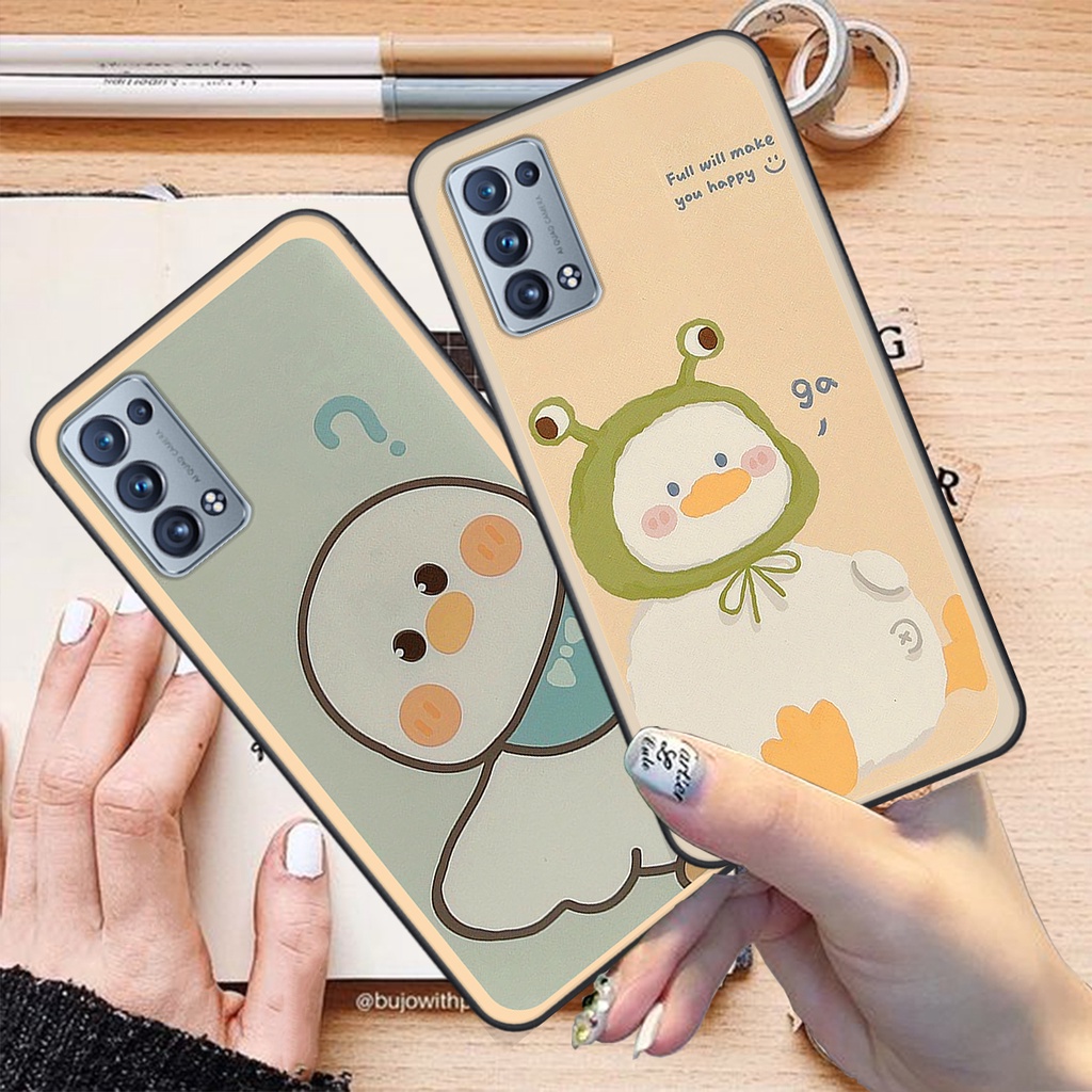 Ốp Oppo reno 6 pro 5g / reno 6 pro plus bộ hình cute dễ thương gấu thỏ xinh xắn vẽ tay lạ mắt