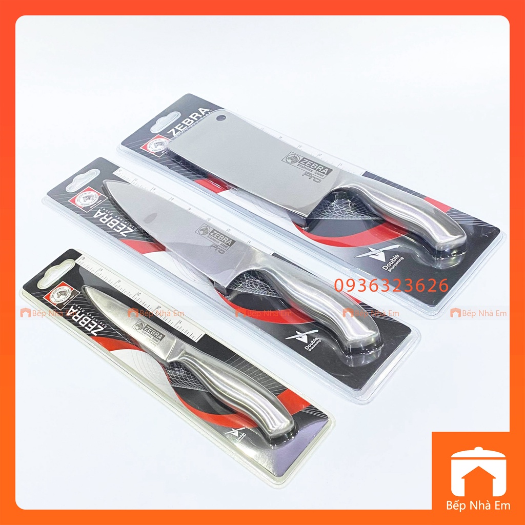 Bộ Dao Zebra Inox Nguyên Khối Pro II - Hàng Nhập Khẩu Thái Lan