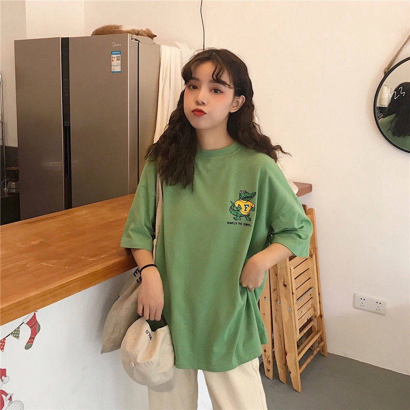 Ready Stock Ins Summer Cartoon Couple Top T-shirt Korean Version Wild Loose Shirt | BigBuy360 - bigbuy360.vn