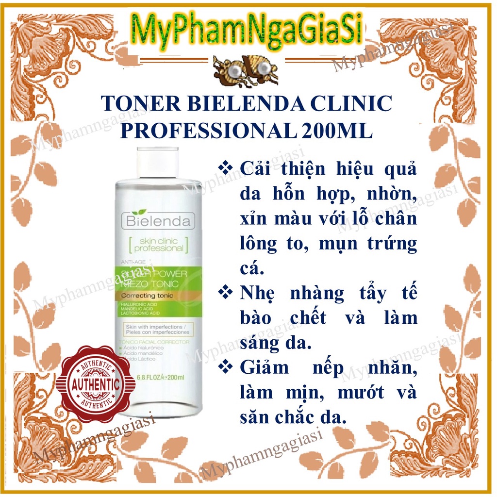 Nước hoa hồng Bielenda Skin Clinic Professional: