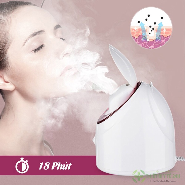 Máy Xông Mặt - Máy Xông Hơi Mặt Phủ Sương ION Nano, Tích Hợp Đèn UV, Bổ Sung Độ Ẩm Cho Da Hiệu Quả [Giao Hàng Miễn Phí]