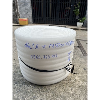 Mút xốp PE Foam dày 3mm - 3ly rộng 50cm dài 100m dùng gói hàng. Giấy chống xốc, mút chống xốp, túi chống xốc