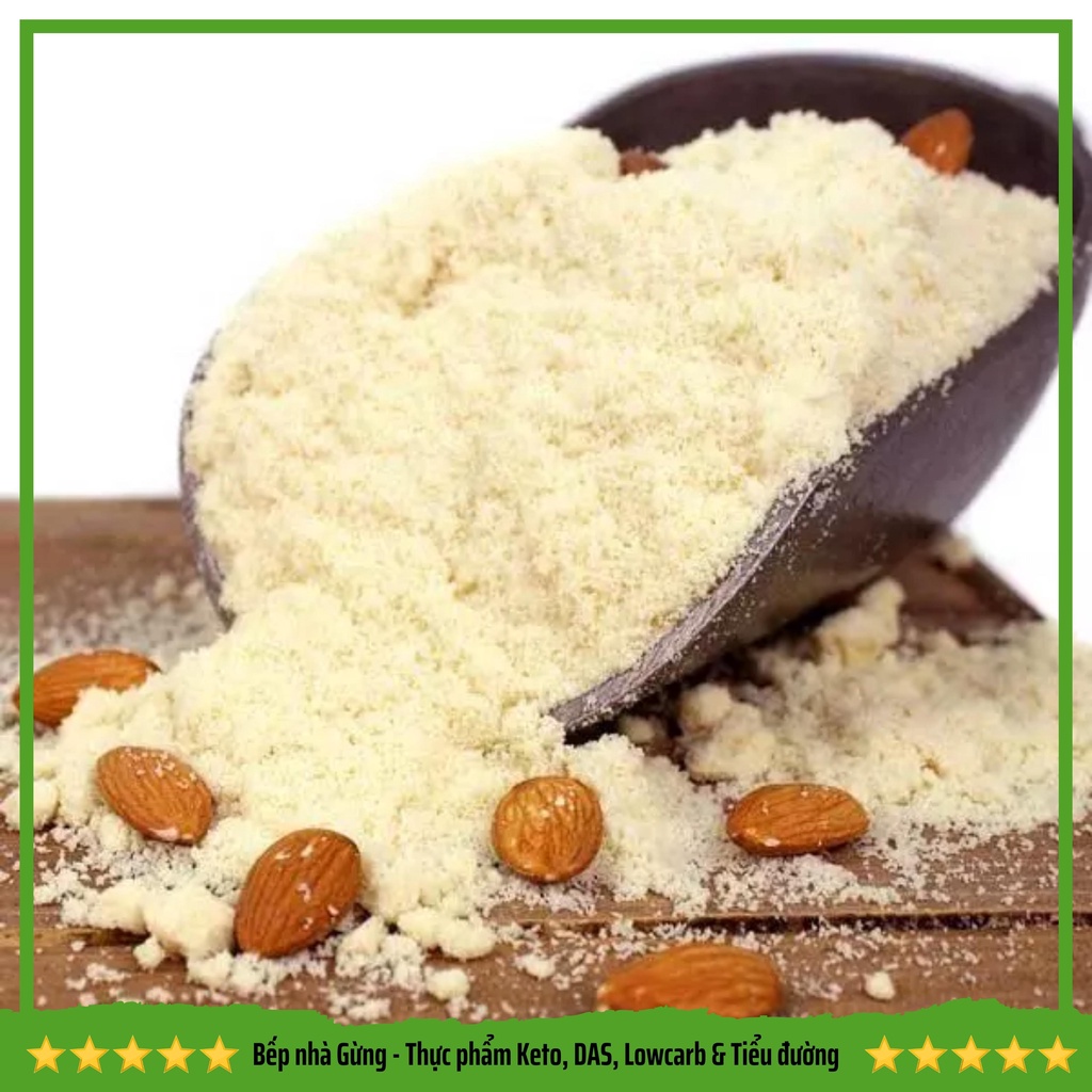 Bột hạnh nhân hàng Mỹ nguyên chất làm bánh Keto, DAS, Lowcarb & Tiểu đường