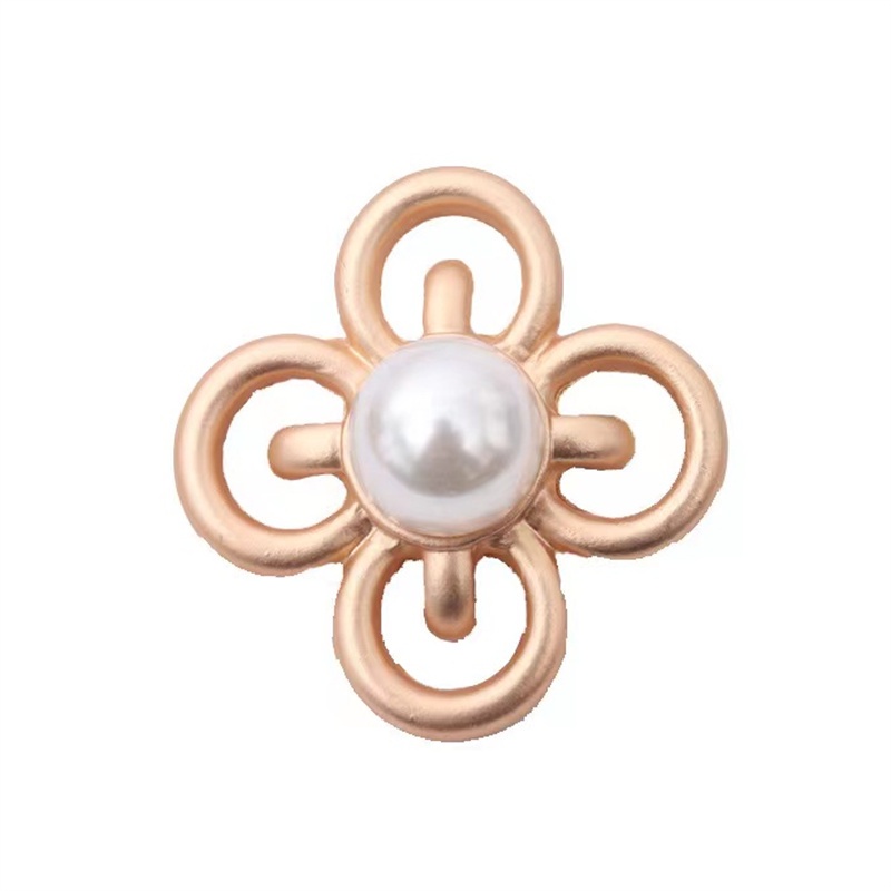 Trâm Cài Áo Hình Hoa Bằng Hợp Kim Đính Ngọc Trai Tinh Tế Thời Trang