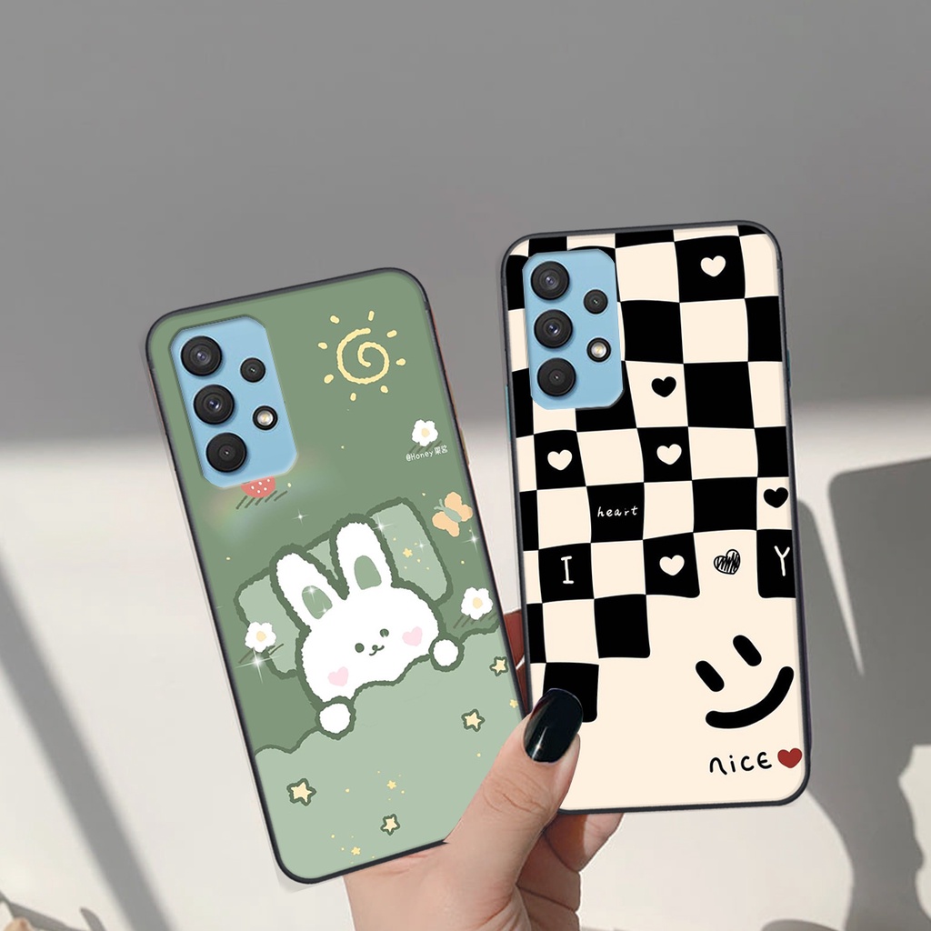 Ốp lưng Samsung Galaxy A32 4G / A32 5G / A72 in hình Gấu nâu - hồng, Gấu Be@rick  cực CUTE, DỄ THƯƠNG