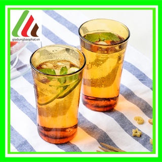 Bộ 6 ly Thủy tinh cường lực cao cấp Pháp Duralex Lys màu vàng amber 210ml 280ml