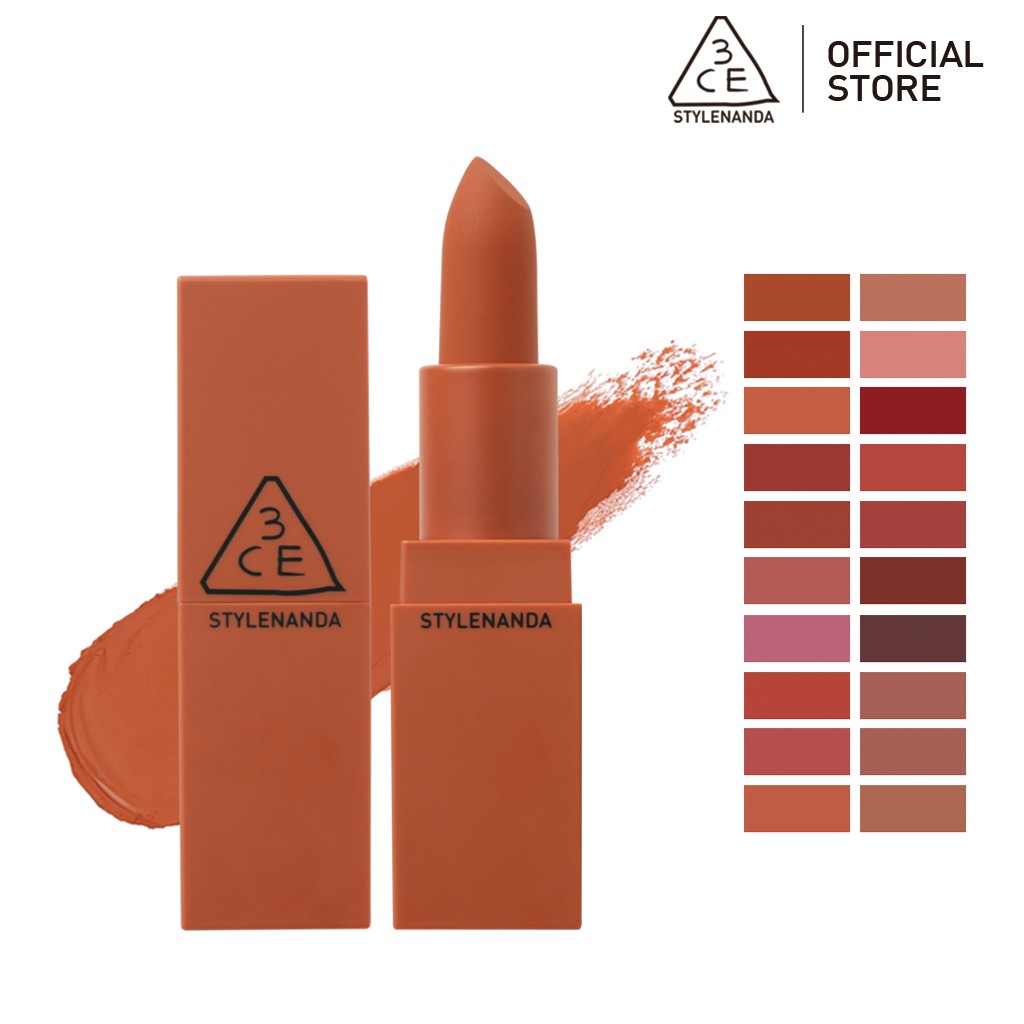 Son Thỏi Mịn Lì 3CE Lip Color_Matte 3.5g | Official Store Lip Make up Cosmetic
