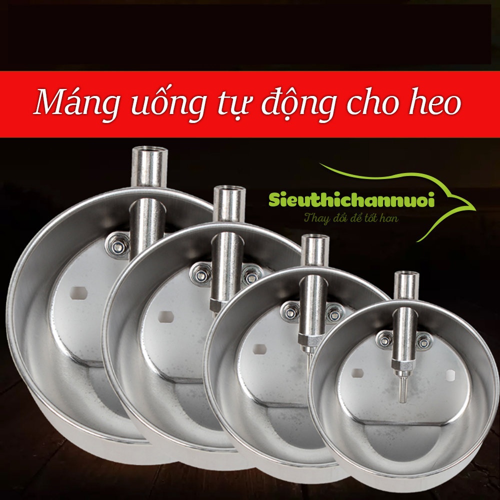 Bát uống cho lợn bằng inox đường kính 15cm