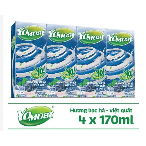 Combo 2 Lốc Yomost hương Việt Quất