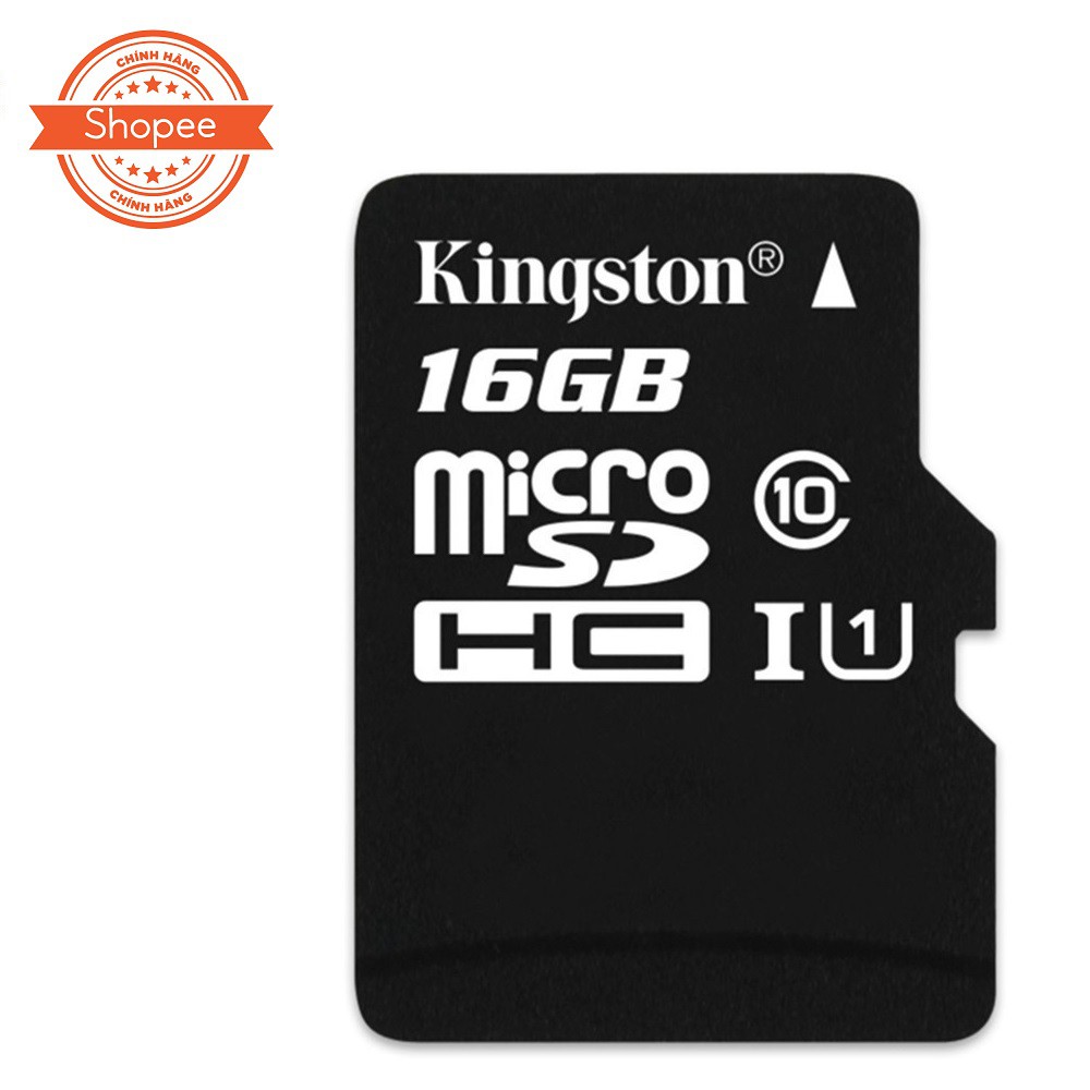 Thẻ nhớ Kingston MicroSD 16GB Class 10 - Hãng phân phối chính thức